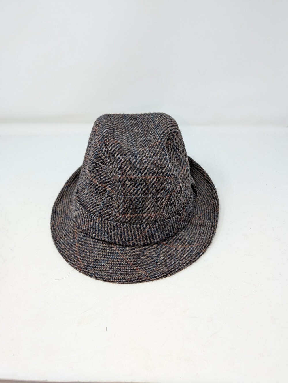 Vintage Totes Wool Blend Plaid Fedora Hat Size Large Men's 1990s
